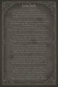 Read more about the article Lillie Beth, Poetic Words in Frame
