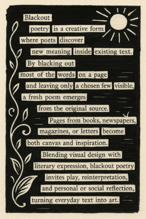 What is Blackout Poetry