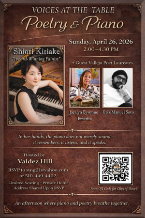Shiori Kiriake- Poetry & Music – Two Poet Laureates Guest Speakers